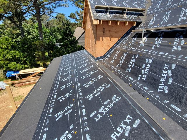 Underlayment on a new roof