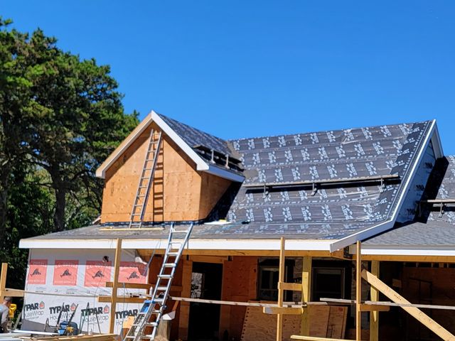 House with new roof underlayment