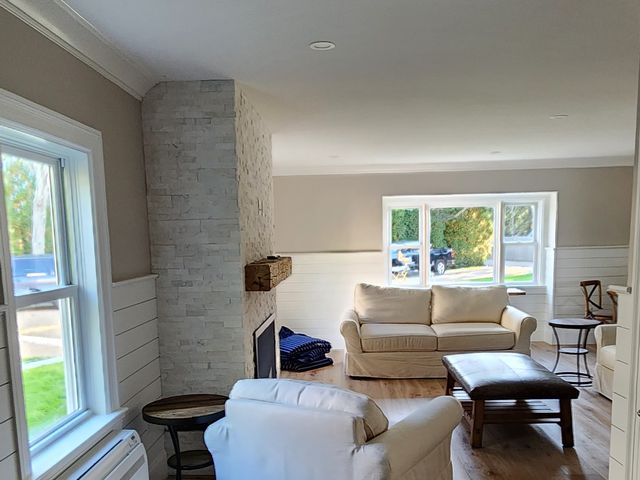 Living room looking toward the windows
