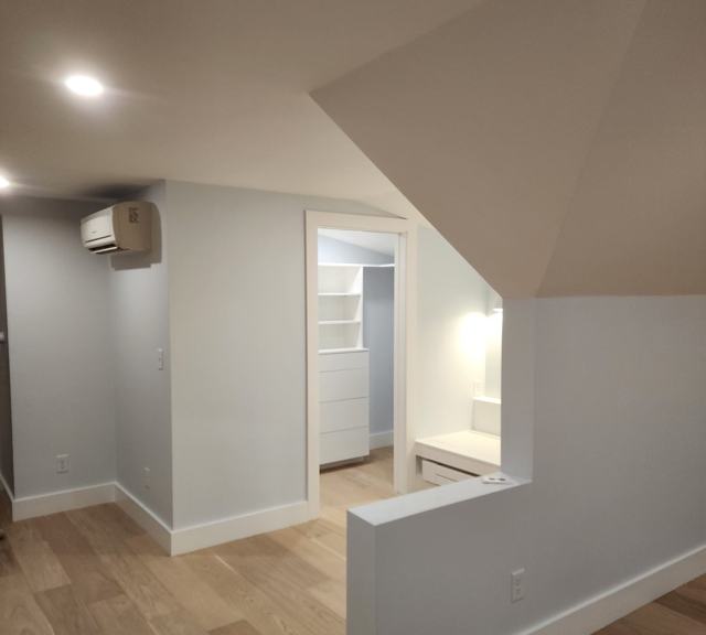 Attic room and closet