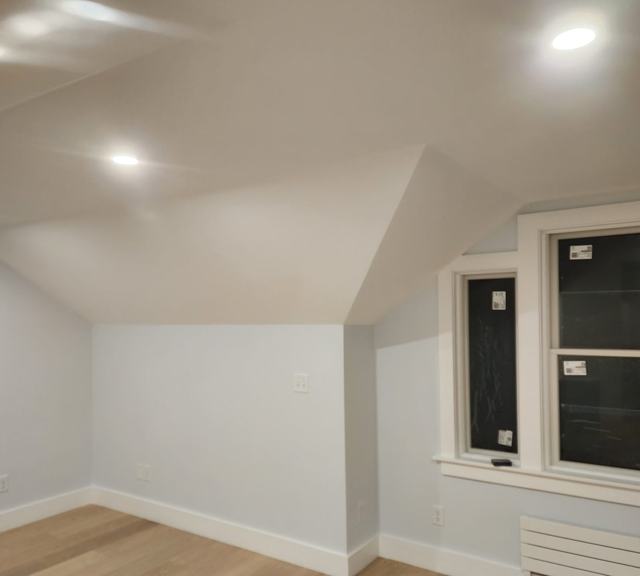 Dormer windows and baseboard trim